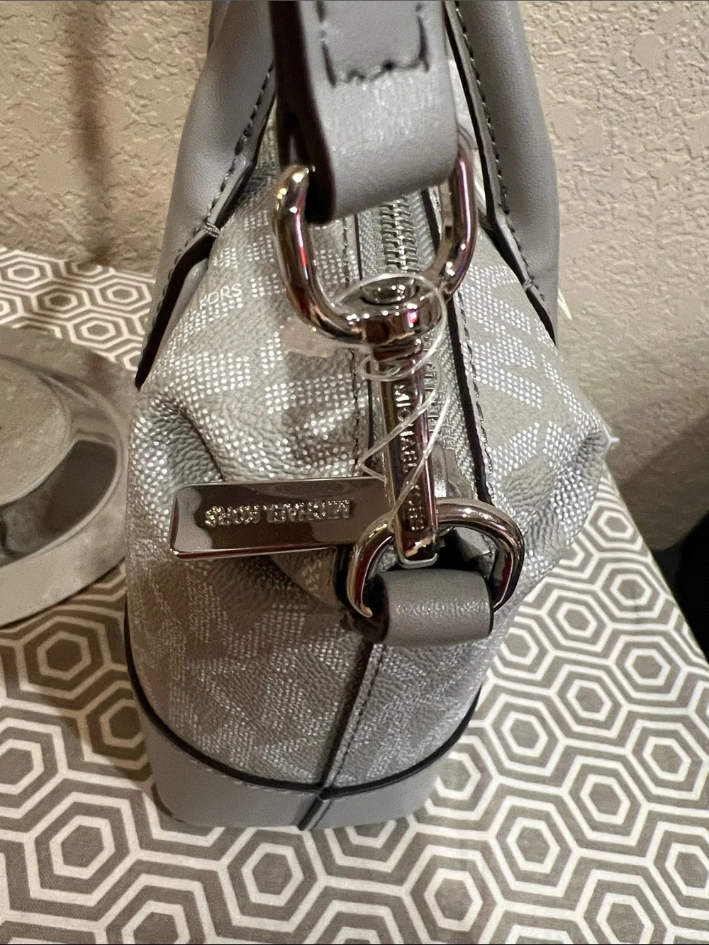 Michael Kors Quarry Grey sm satchel. HYDE